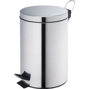 Відро для сміття ARINO з педаллю 5л хром поліроване нерж.сталь.